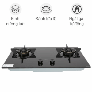 BẾP GA GANAR ELECTROLUX 78CM EHG7230BE 2 MÂM CHIA LỬA - bep gas doi am kinh electrolux ehg7230be 3bc9202b