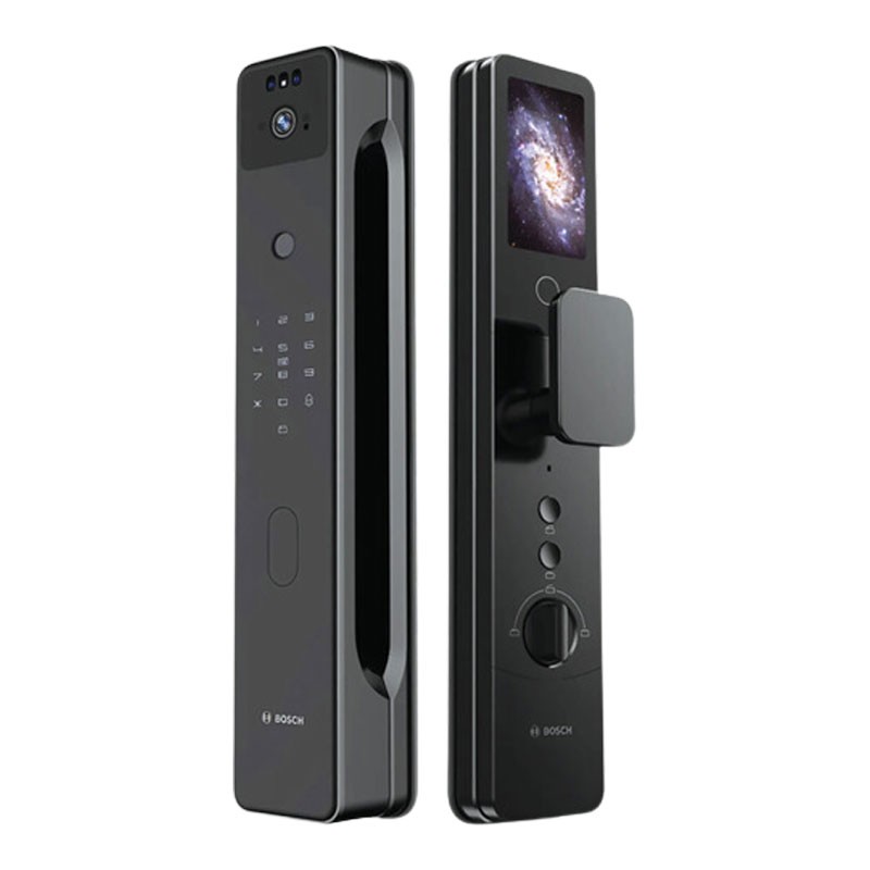 KHÓA CỬA VÂN TAY BOSCH FU8 PLUS EU BLACK FACE ID VÀ APP WIFI