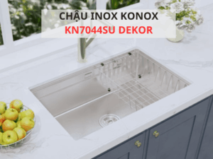 CHẬU RỬA BÁT CHỐNG XƯỚC KONOX WORKSTATION SINK – UNDERMOUNT SINK KN7044SU DEKOR - chau inox konox kn7044su dekor 2