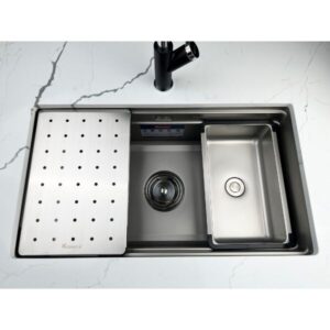 CHẬU RỬA BÁT CHỐNG XƯỚC KONOX WORKSTATION SINK – UNDERMOUNT SINK KN7644SU DEKOR - chau rua Konox KN7644SU Dekor 2