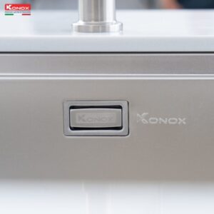 CHẬU RỬA BÁT CHỐNG XƯỚC KONOX PHONG CÁCH NHẬT TARI 7648SR - chau rua bat 1 ho chong xuoc kieu nhat Konox Tari 8748SR 10