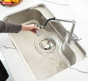CHẬU RỬA BÁT CHỐNG XƯỚC KONOX PHONG CÁCH NHẬT TARI 7851SR - chau rua bat 1 ho chong xuoc phong cach nhat Konox Tari 7861SR 7