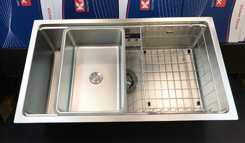CHẬU RỬA BÁT CHỐNG XƯỚC KONOX WORKSTATION SINK – UNDERMOUNT SINK KN8146SU DEKOR - chau rua bat 1 ho konox kn8146su dekor