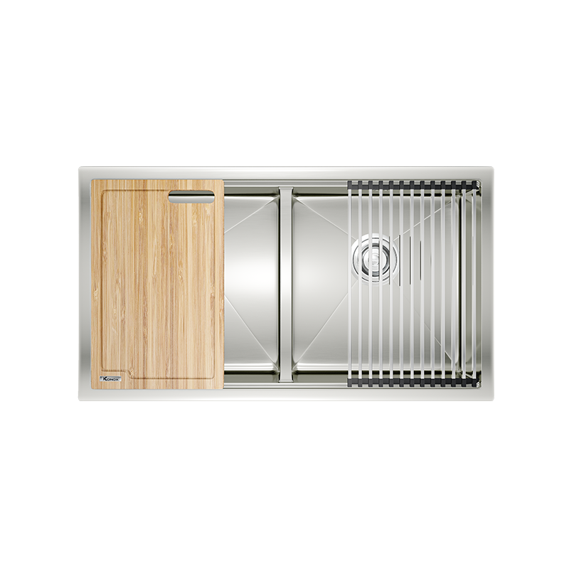 CHẬU RỬA BÁT KONOX WORKSTATION SINK – UNDERMOUNT SINK KN8046DUB