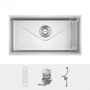 CHẬU RỬA BÁT CHỐNG XƯỚC KONOX PHONG CÁCH NHẬT TARI 8748SR - chau rua bat chong xuoc konox tari 8748sr basic 11719633562