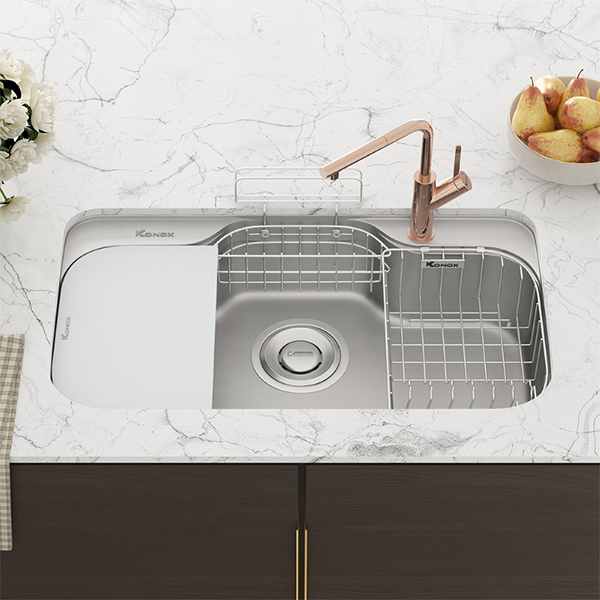 CHẬU RỬA BÁT CHỐNG XƯỚC KONOX PHONG CÁCH NHẬT TARI 9051SR - chau rua bat chong xuoc konox tari 9051sr 171719653285