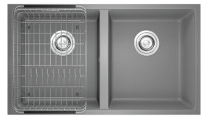 CHẬU RỬA BÁT KONOX GRANITE SINK VELOCI 760D GREY - chau rua bat da 1 konox veloci 760d grey