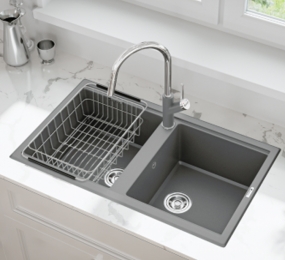 CHẬU RỬA BÁT KONOX GRANITE SINK PHOENIX 860 GREY