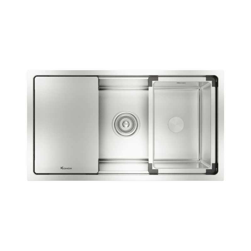CHẬU RỬA BÁT CHỐNG XƯỚC KONOX  WORKSTATION SINK – UNDERMOUNT SINK KN8146SU DEKOR