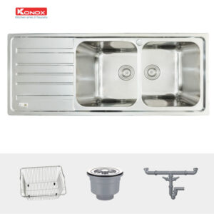 CHẬU RỬA BÁT KONOX EUROPEAN SINK ARTUSI KS11650 1D BÀN TRÁI - chau rua konox artusi ks11650 1d ban trai 1