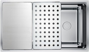 CHẬU RỬA BÁT CHỐNG XƯỚC KONOX WORKSTATION SINK – UNDERMOUNT SINK KN8644SU DEKOR - chau rua konox kn8644su dekor