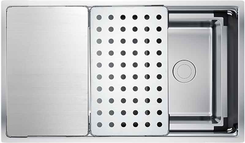 CHẬU RỬA BÁT CHỐNG XƯỚC KONOX WORKSTATION SINK – UNDERMOUNT SINK KN8644SU DEKOR - chau rua konox kn8644su dekor