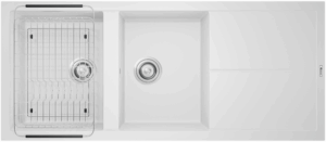 CHẬU RỬA BÁT KONOX GRANITE SINK LIVELLO SMART 1160 BLACK - chau rua konox livello 1160 silver