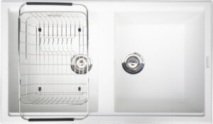 CHẬU RỬA BÁT KONOX GRANITE SINK PHOENIX 860 GREY - chau rua konox phoenix smart 860 white silver 1