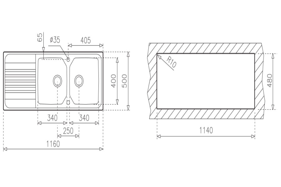 CHẬU RỬA TEKA PREMIUM 2B 1D - chau rua premium 2b 1d kt