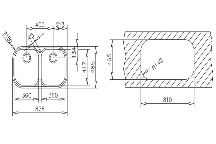 CHẬU RỬA TEKA STYLO 2B - chau rua stylo 2b kt