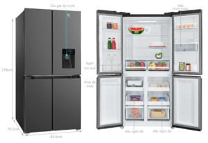 TỦ LẠNH ELECTROLUX 4 CỬA EQE4960A-B ULTIMATETASTE 700 492L - ck15911076 kt tu lanh electrolux eqe4960a b