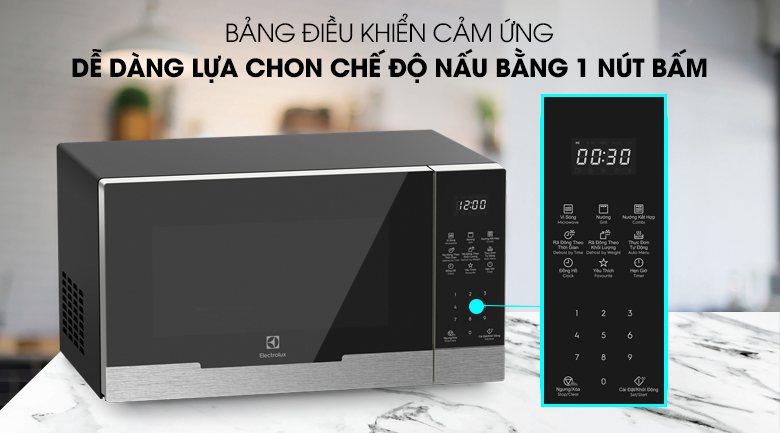 LÒ VI SÓNG ELECTROLUX EMG23DI9EBP TÍCH HỢP NƯỚNG 23L