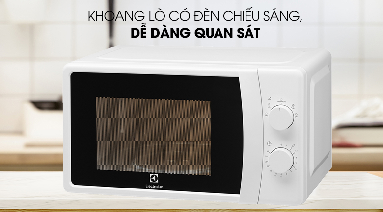 LÒ VI SÓNG ĐỂ BÀN ELECTROLUX 20L EMM20K18GWI