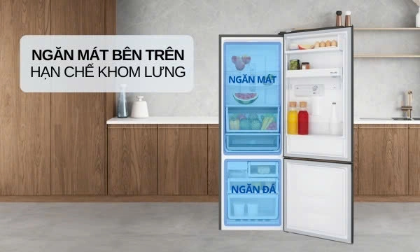 TỦ LẠNH ELECTROLUX NGĂN ĐÁ DƯỚI EBB3742M-H ULTIMATETASTE 300 335L - ebb3742m h 2