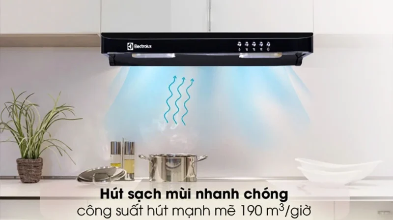 MÁY HÚT MÙI TÍCH HỢP BẰNG THÉP ELECTROLUX EFT6032K DẠNG CỔ ĐIỂN 60CM - eft6032k 2 1