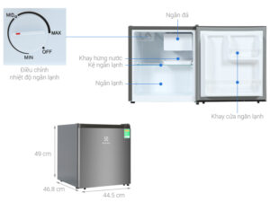 TỦ LẠNH ELECTROLUX MINI BAR 45 LÍT EUM0500AD-VN ULTIMATETASTE 300 MÀU XÁM ARCTIC - electrolux 45 lit eum0500ad vn note 1