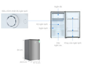 TỦ LẠNH ELECTROLUX MINI BAR 94 LÍT EUM0930AD-VN ULTIMATETASTE 300 MÀU XÁM ARCTIC - electrolux 94 lit eum0930ad vn note 1