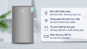 TỦ LẠNH ELECTROLUX MINI BAR 94 LÍT EUM0930AD-VN ULTIMATETASTE 300 MÀU XÁM ARCTIC - electrolux 94 lit eum0930ad vn637897778903330571