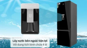 TỦ LẠNH ELECTROLUX NGĂN ĐÁ DƯỚI EBB3762K-H INVERTER ULTIMATETASTE 300 335L MÀU ĐEN BÓNG ( CÓ NGĂN ĐÔNG MỀM) - electrolux ebb3762k h 6