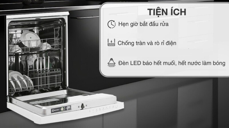MÁY RỬA BÁT ĐỨNG ĐỘC LẬP ELECTROLUX 60CM ESF5206LOW