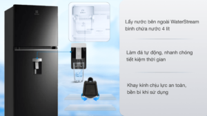 TỦ LẠNH ELECTROLUX NGĂN ĐÁ TRÊN 341 LÍT ETB3760K-H INVERTER ULTIMATETASTE 300 CÓ NGĂN ĐÔNG MỀM - ĐEN BÓNG - electrolux etb3760k h 050821 0234547