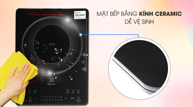 BẾP TỪ ĐƠN ELECTROLUX 29CM ETD42SKR - electrolux etd42skr