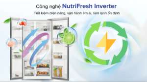 TỦ LẠNH SIDE BY SIDE ELECTROLUX 505 LÍT ESE5401A-BVN INVERTER ULTIMATETASTE 700 - ĐEN MATT - electrolux inverter 505 lit ese5401a bvn cong nghe tiet kiem dien