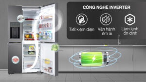 TỦ LẠNH ELECTROLUX 4 CÁNH 609 LÍT EQE6879A-B INVERTER ULTIMATETASTE 900 MÀU XÁM ĐẬM GLOSSY - electrolux inverter 609 lit eqe6879a bvn 140922 013345