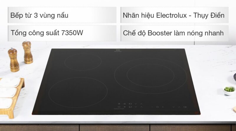 BẾP TỪ ÂM ELECTROLUX 3 VÙNG NẤU 60CM LIT60336 - electrolux lit60336 240821 0636050