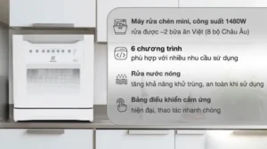 MÁY RỬA BÁT ĐỂ BÀN ELECTROLUX 55CM ESF6010BW - esf6010bw 2