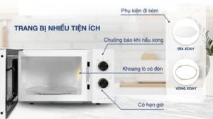 LÒ VI SÓNG ĐỂ BÀN ELECTROLUX 20L EMM20K22W ULTIMATETASTE 300 - et3