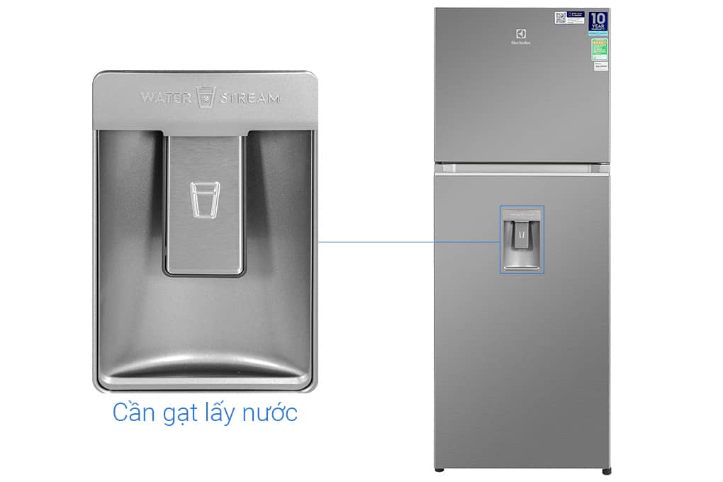 TỦ LẠNH ELECTROLUX NGĂN ĐÁ TRÊN 312 LÍT ETB3440K-A INVERTER ULTIMATETASTE 300 CÓ NGĂN ĐÔNG MỀM - BẠC - etb3440k a 6