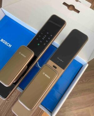 KHÓA VÂN TAY NHẬN DIỆN FACE ID BOSCH EL600B DE MÀU VÀNG - hinh anh thuc te cua khoa bosch 1