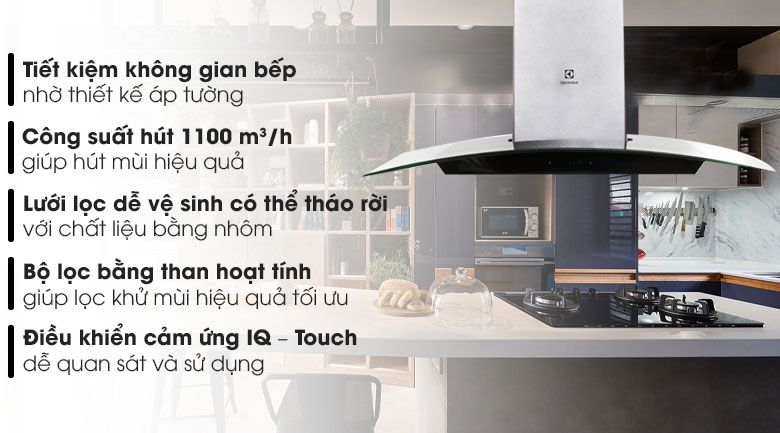 MÁY HÚT MÙI ELECTROLUX EFC936GAR DẠNG ỐNG 90CM