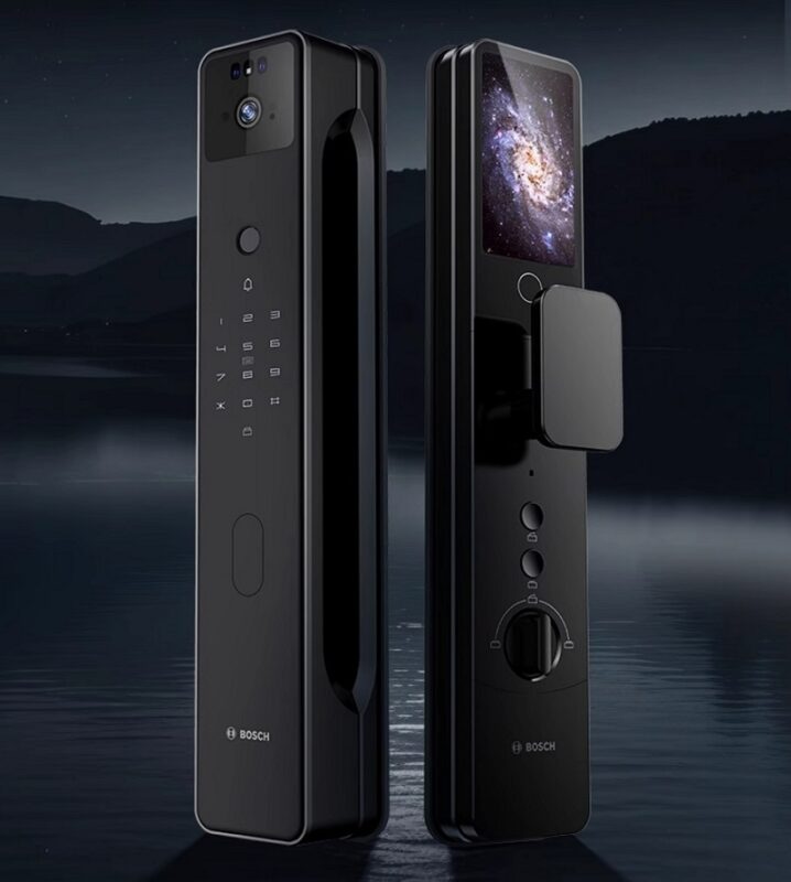 KHÓA CỬA VÂN TAY FACE ID APP WIFI BOSCH FU6 PLUS BLACK