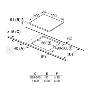 BẾP TỪ BOSCH PUJ63KBB5E 60CM SERIE 4 - kich thuoc bep tu bosch puj63kbb5e