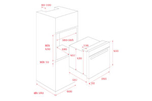 LÒ NƯỚNG ÂM TỦ TEKA HLC 840 - kich thuoc lo nuong dien hlc 840