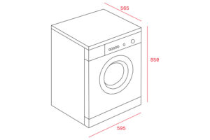 Máy giặt Teka TKD 1610 WD - kich thuoc may giat tkd 1610 wd exp