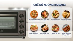 LÒ NƯỚNG ĐỂ BÀN ELECTROLUX EOT4022XFG ULTIMATETASTE 700 40L - lo nuong electrolux eot4022xfg 40 lit 120123 015307