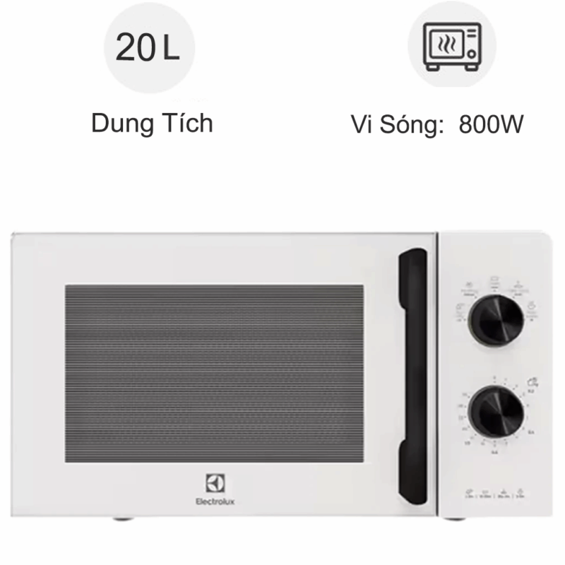LÒ VI SÓNG ĐỂ BÀN ELECTROLUX 20L EMM20K22W ULTIMATETASTE 300 - lo vi song elec main 33