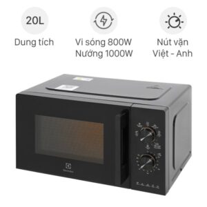 LÒ VI SÓNG ELECTROLUX ĐỂ BÀN TÍCH HỢP NƯỚNG 20L ULTIMATETASTE 300 EMG20K22B - lo vi song electrolux emg20k22b 20 lit 130223 044237 600x600 1