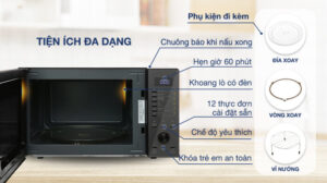 LÒ VI SÓNG ELECTROLUX ĐỂ BÀN TÍCH HỢP NƯỚNG ĐỐI LƯU 30L ULTIMATETASTE 500 EMG30D22BM - lo vi song electrolux emg30d22bm 30 lit 180523 112000