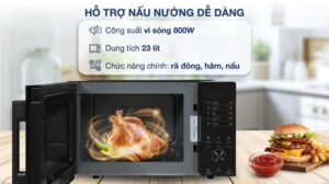 LÒ VI SÓNG ĐỂ BÀN ELECTROLUX 23L EMM23D22B ULTIMATETASTE 500 - lo vi song electrolux emm23d22b 23 lit638137804941497504