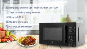 LÒ VI SÓNG ĐỂ BÀN ELECTROLUX 23L EMM23D22B ULTIMATETASTE 500 - lo vi song electrolux emm23d22b 23 lit638137804942277538